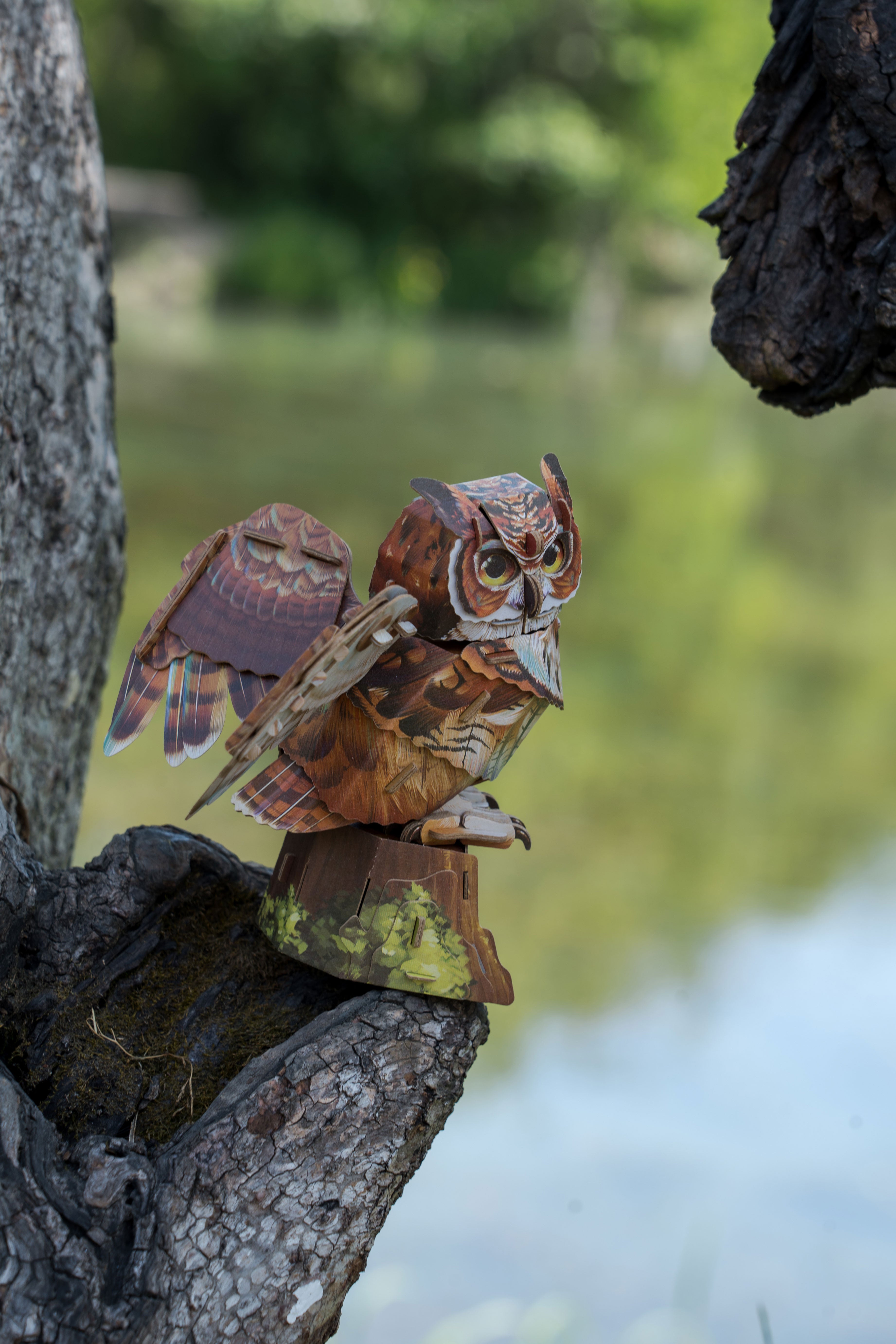 Great Horned Owl 3D Bird Puzzle – Mary Maxim