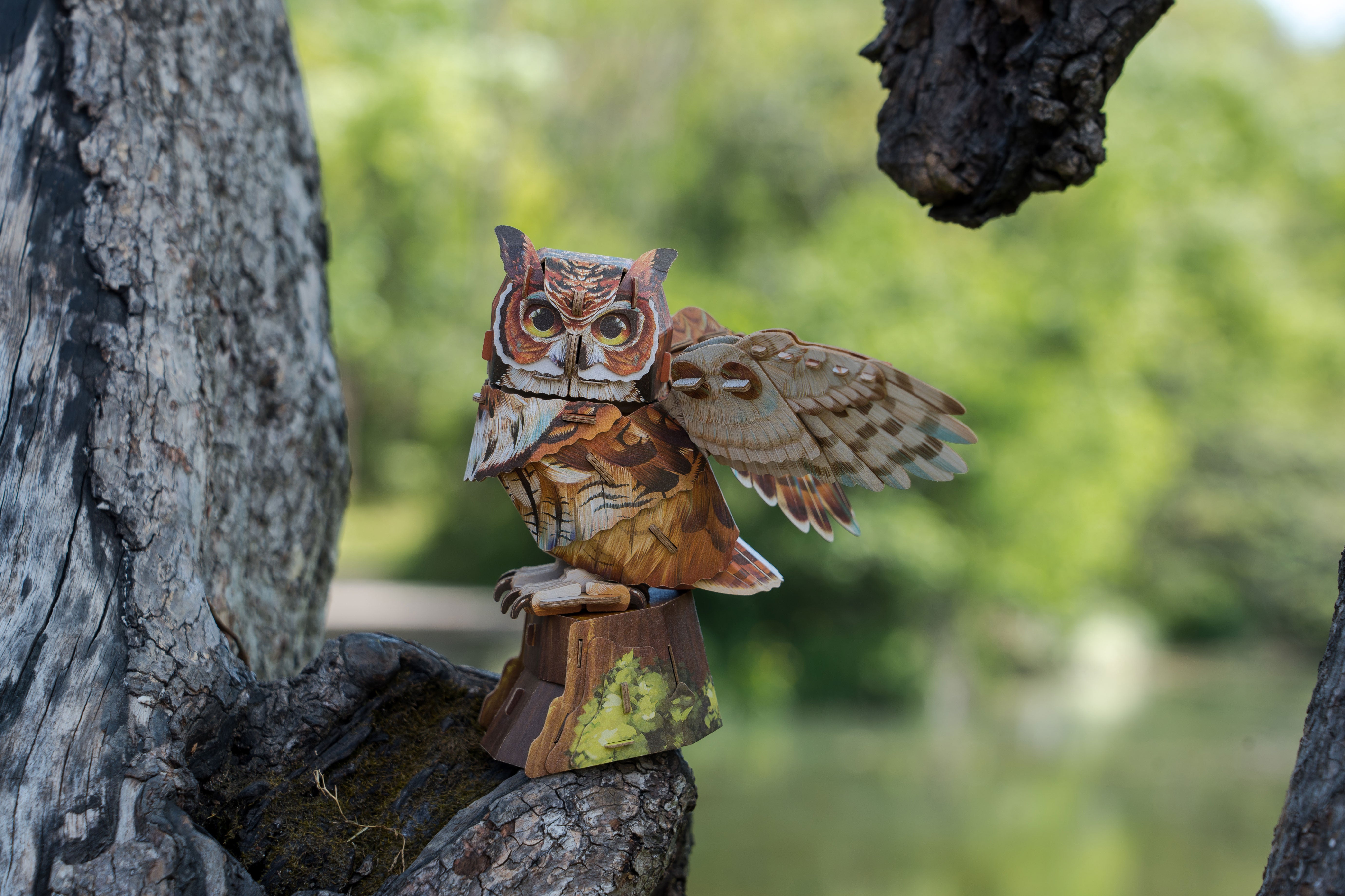 Great Horned Owl 3D Bird Puzzle – Mary Maxim