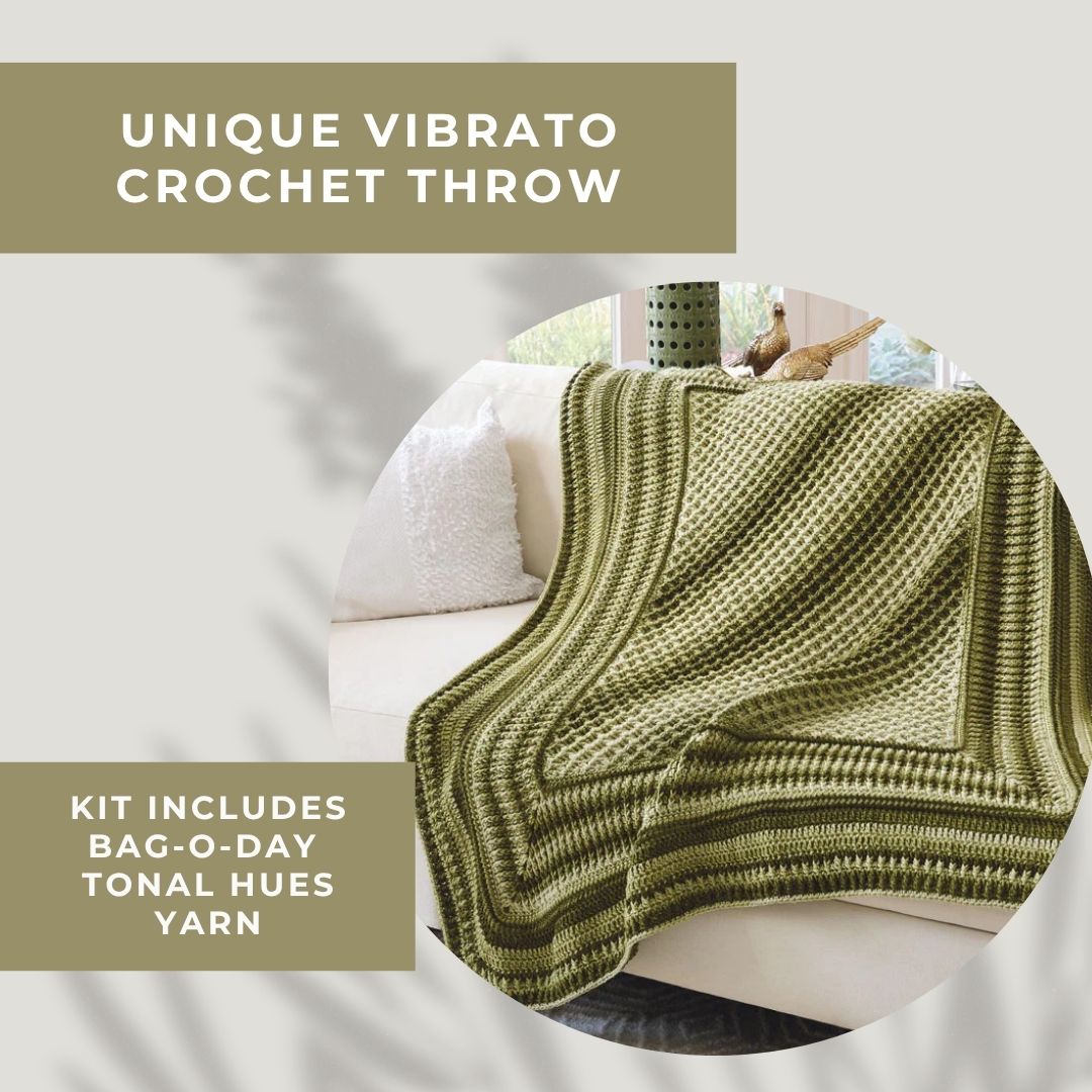 Unique Vibrato Crochet Throw