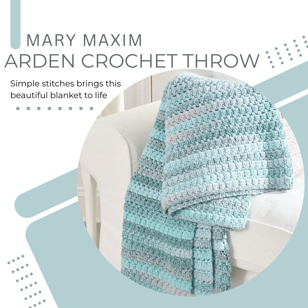 Arden Crochet Throw – Mary Maxim Arden Crochet Throw – Mary Maxim