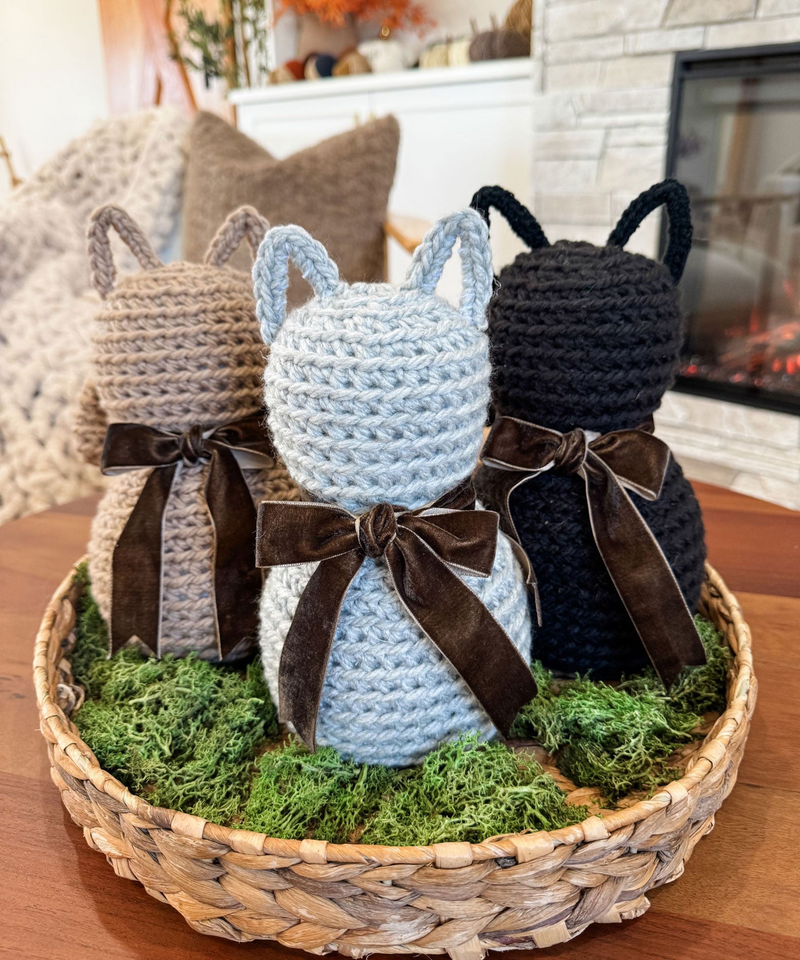Rustic Farmhouse Crochet Ami Cats – Mary Maxim