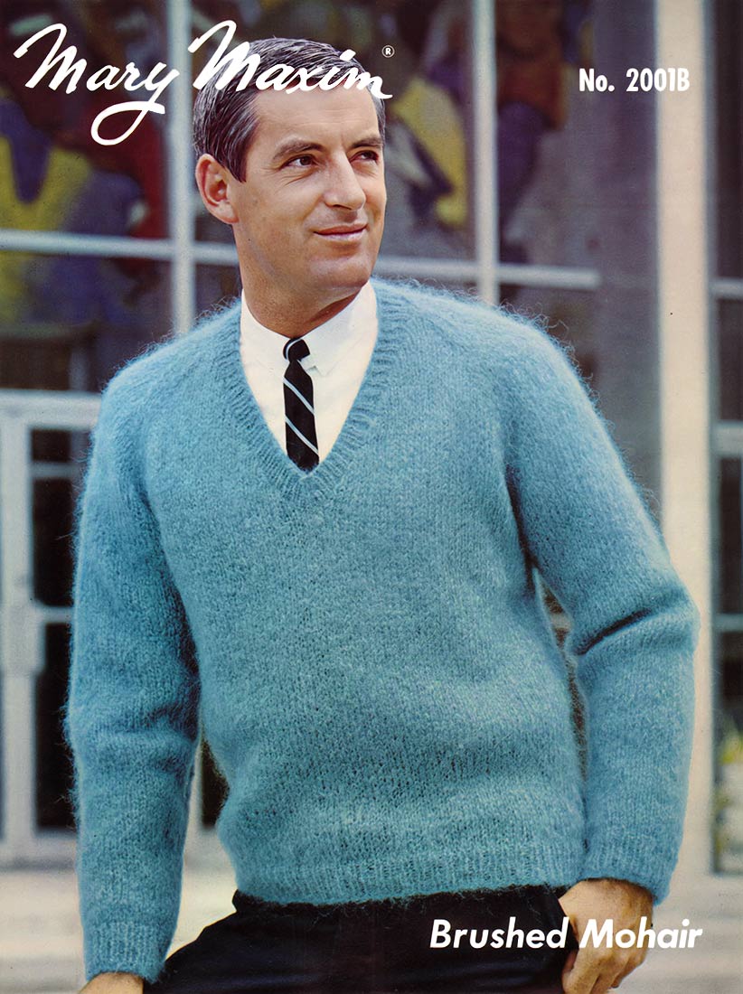 Men's Pullover V-Neck Pattern – Mary Maxim