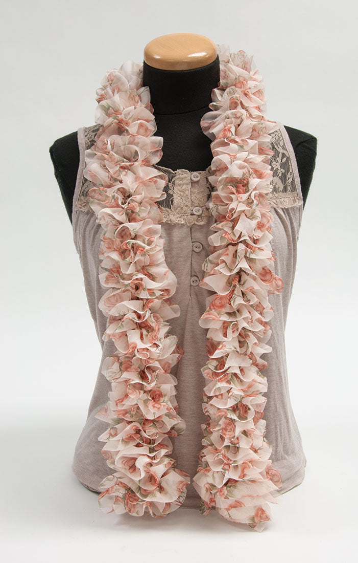 Floral Yorganza Scarf Pattern – Mary Maxim
