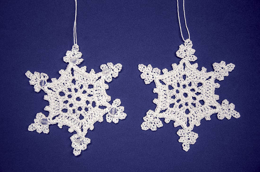 Crocheted Snowflakes Pattern