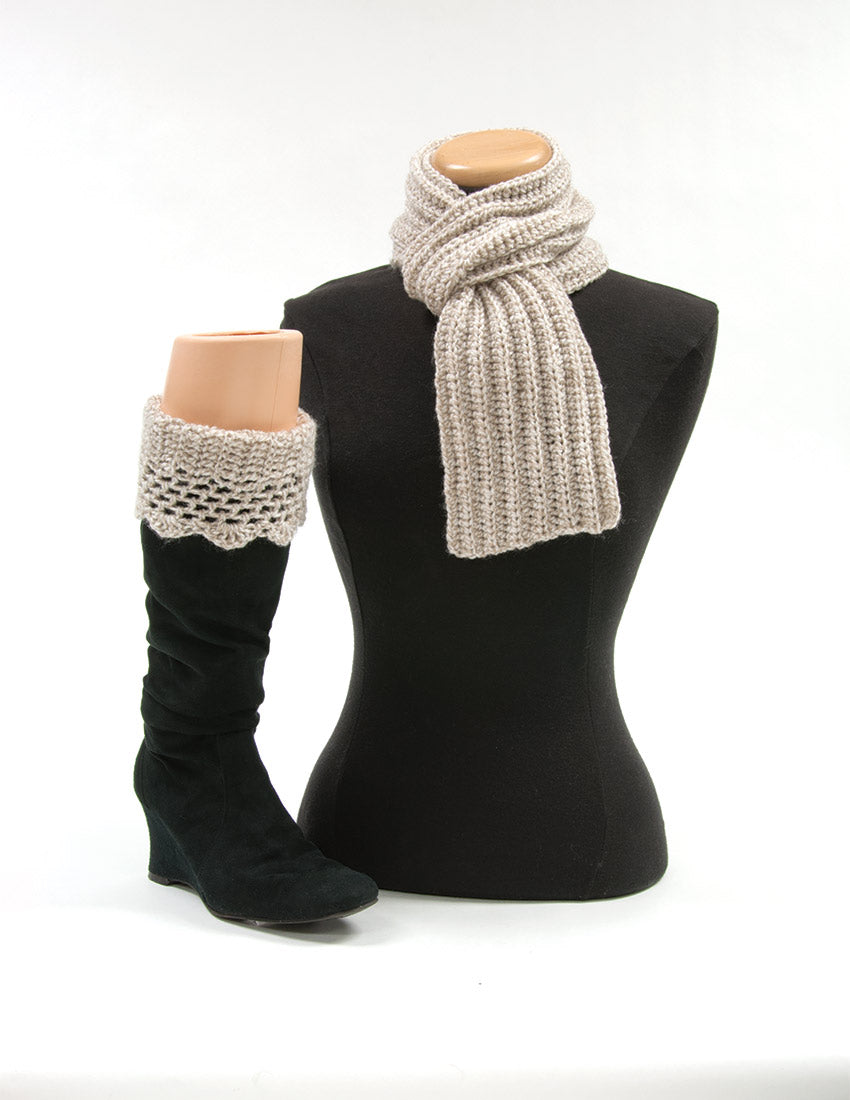 Scarf and Boot Cuffs Pattern