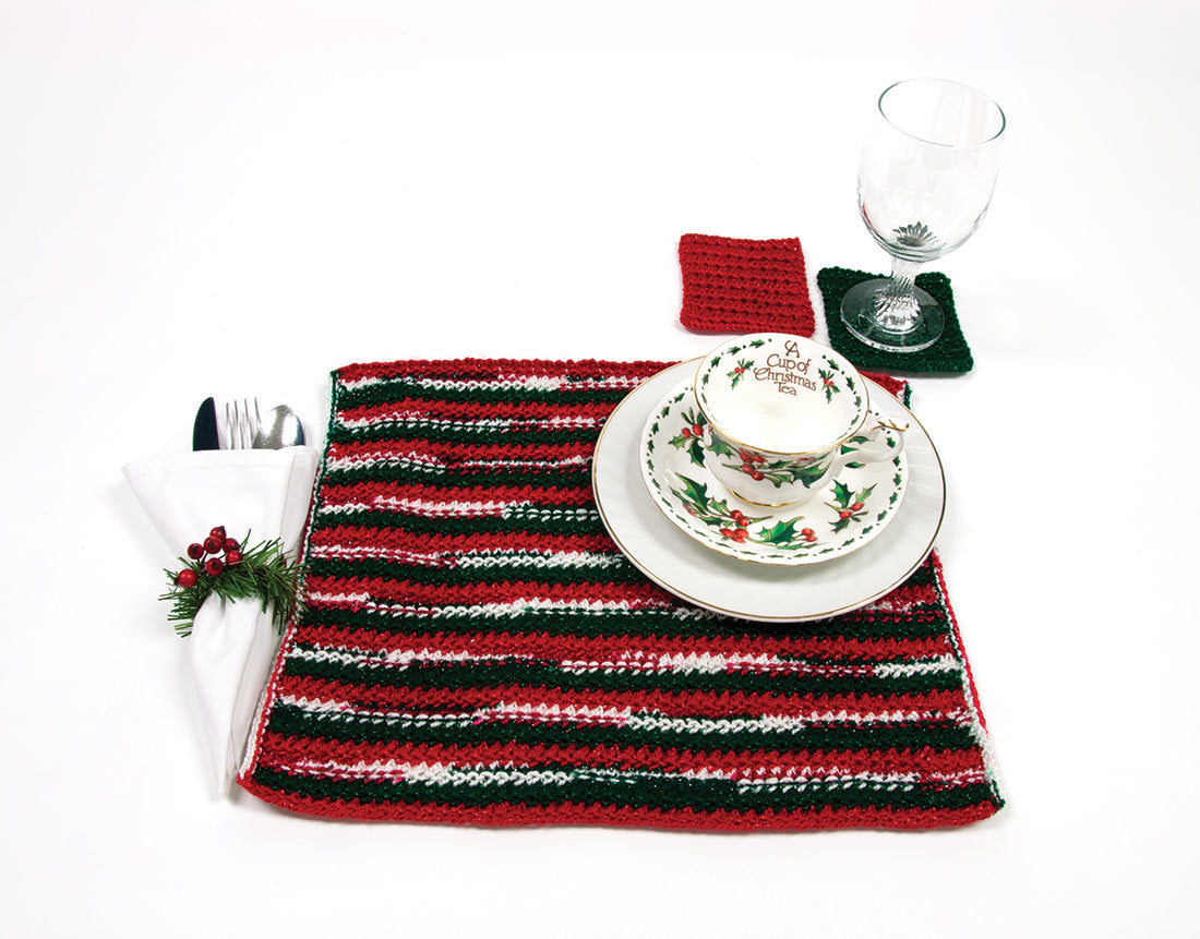 Christmas in July Placemats and Coasters Pattern
