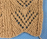 Ribbed Fan Lace Throw Pattern