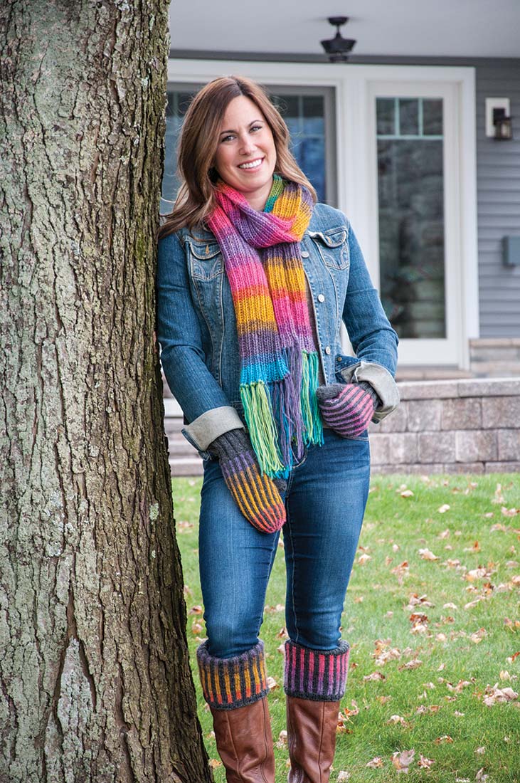 Mittens, Boot Cuff, and Scarf Pattern