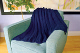 Ribbed Fan Lace Throw Pattern