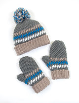 Patrón de gorro, guantes y diadema