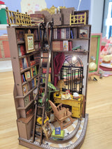 Silent Corner Study Book End Wood Model Kit
