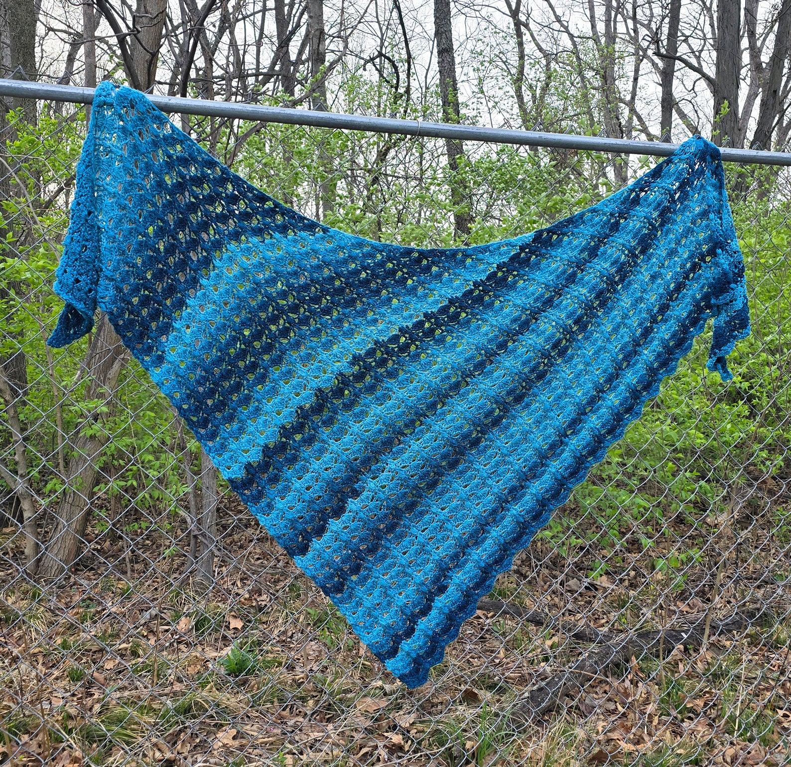 DECEMBERMAY☆ Asymmetric color knit M Fantasy World Asymmetrical Shawl – Mary Maxim