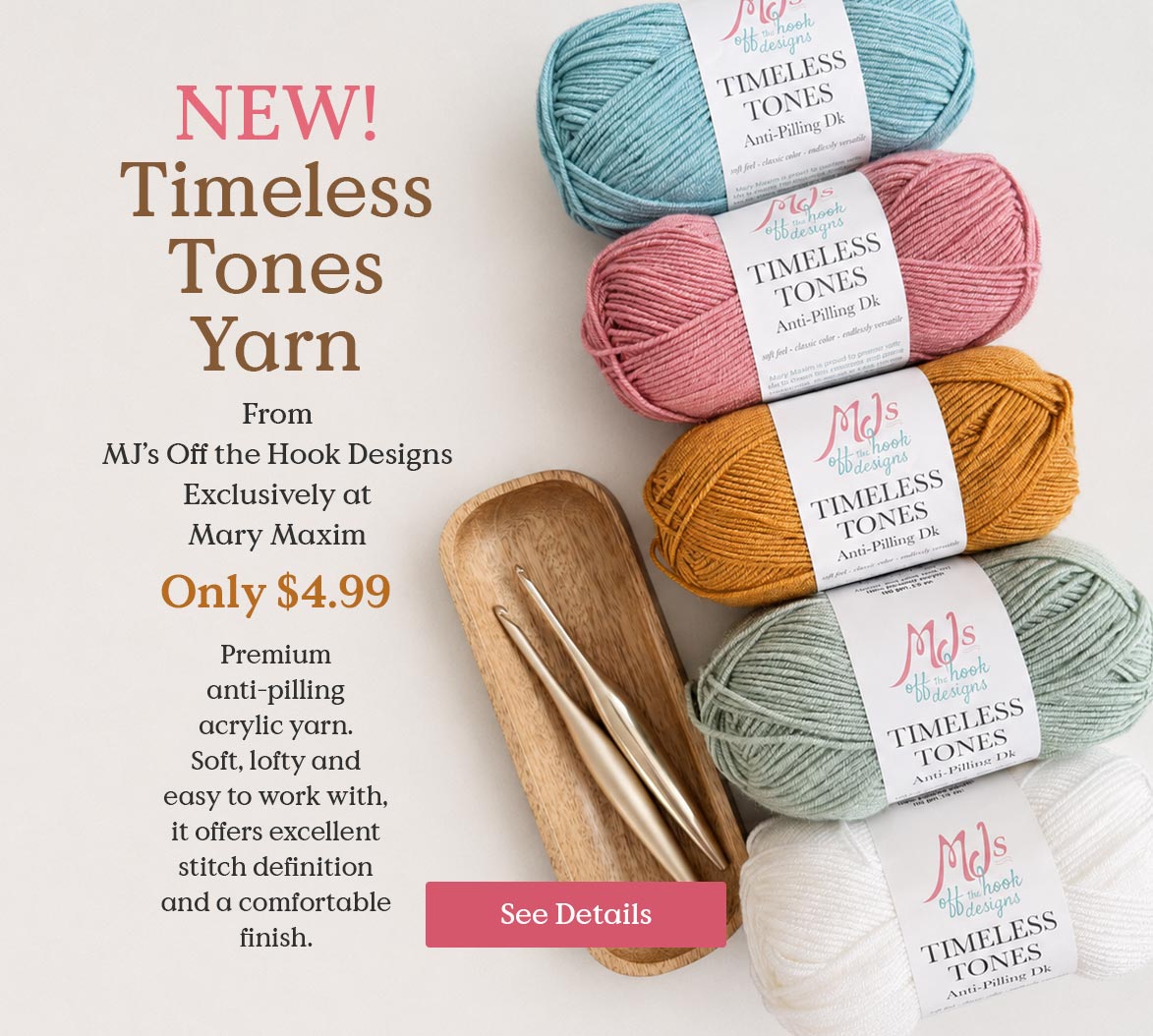 Mary Maxim - Knit and Crochet Sweaters, Afghans, Crafts and Yarn