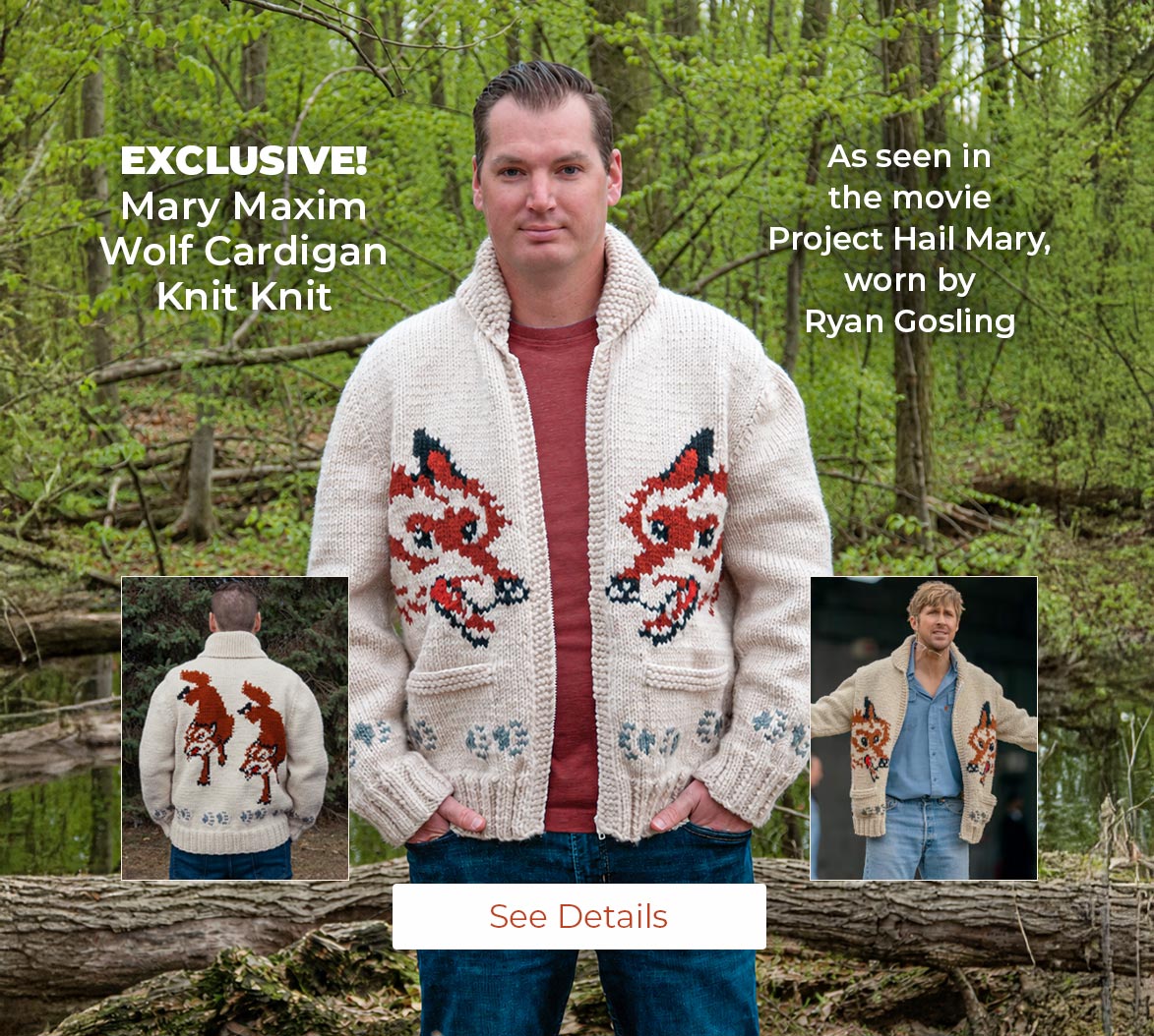 Mary Maxim - Knit and Crochet Sweaters, Afghans, Crafts and Yarn