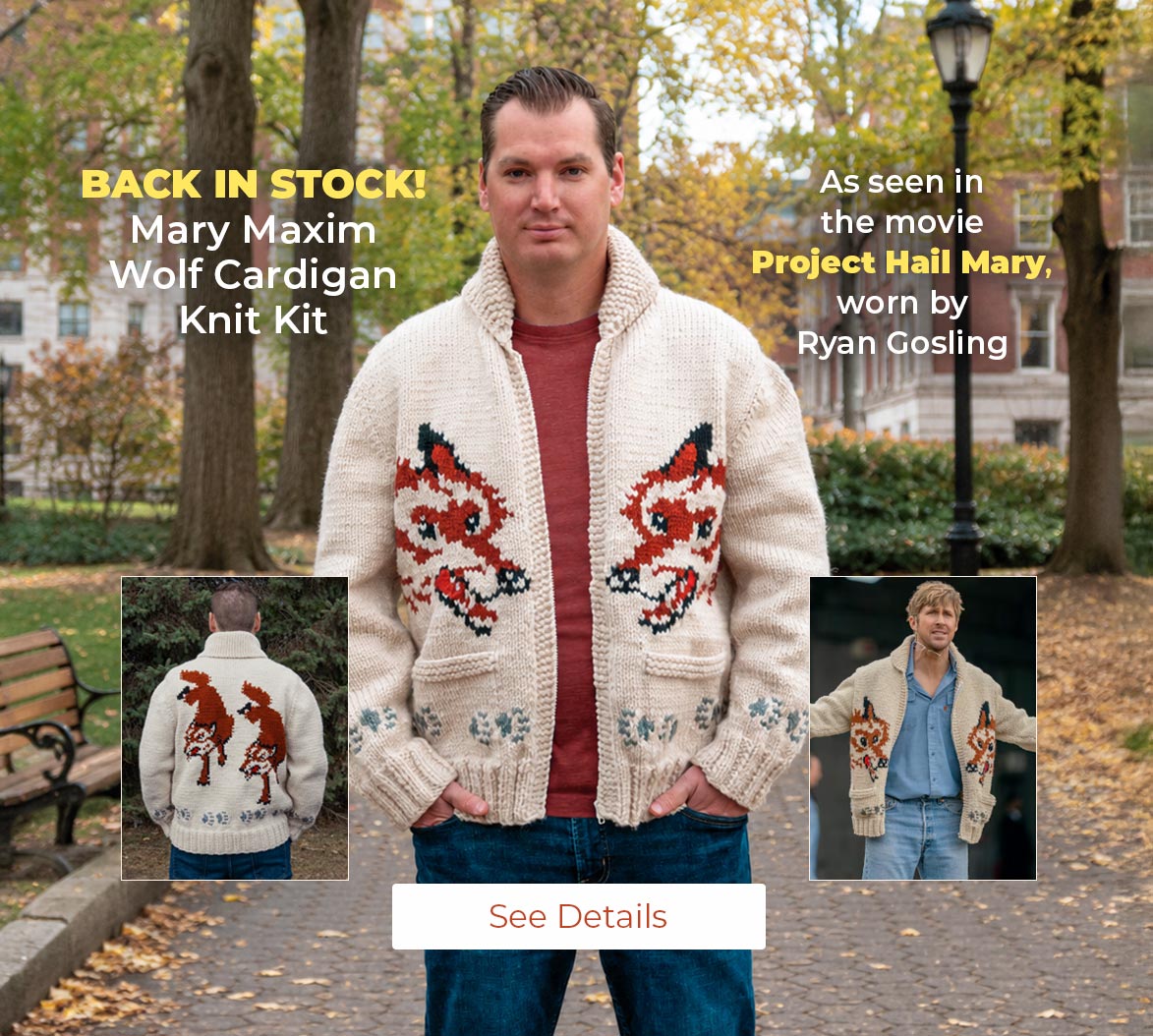 Mary Maxim - Knit and Crochet Sweaters, Afghans, Crafts and Yarn