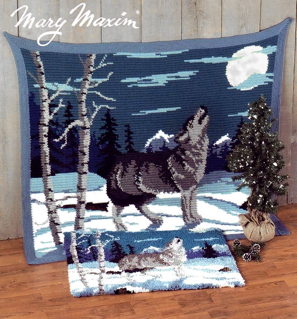 Wolf Rug Pattern Mary Maxim