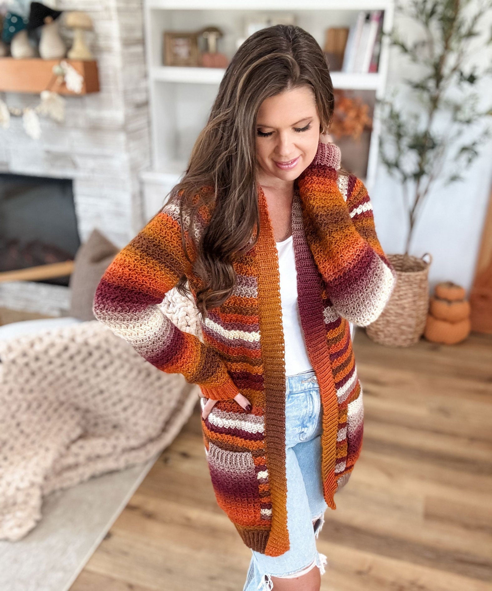 The Suzette Long Cardigan – Mary Maxim