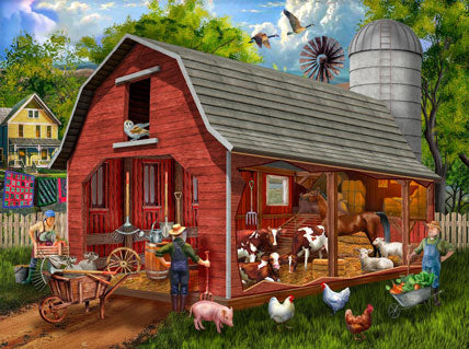 The Old Red Barn Jigsaw Puzzle