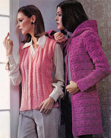 Patrón de chaqueta con capucha para mujer