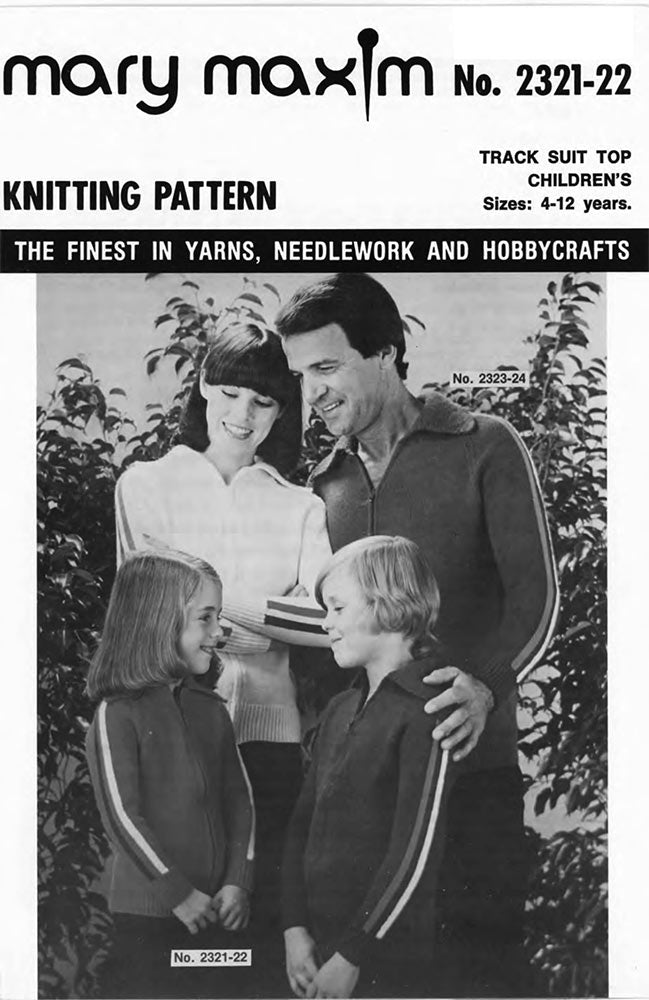 Children's Track Suit Top Pattern