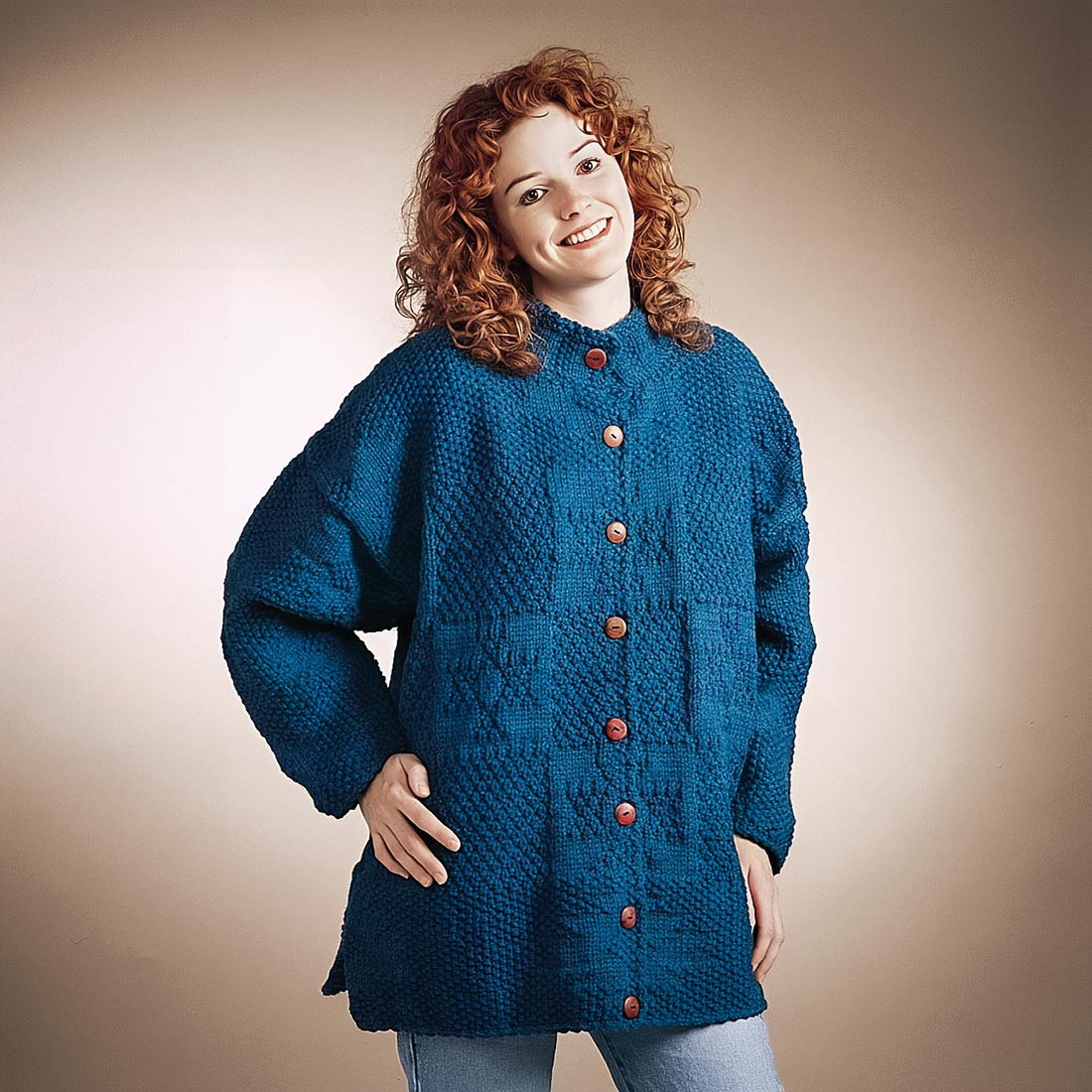 Textured Car Coat Pattern – Mary Maxim