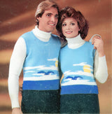 Modèle de slipover oiseau sur l’horizon