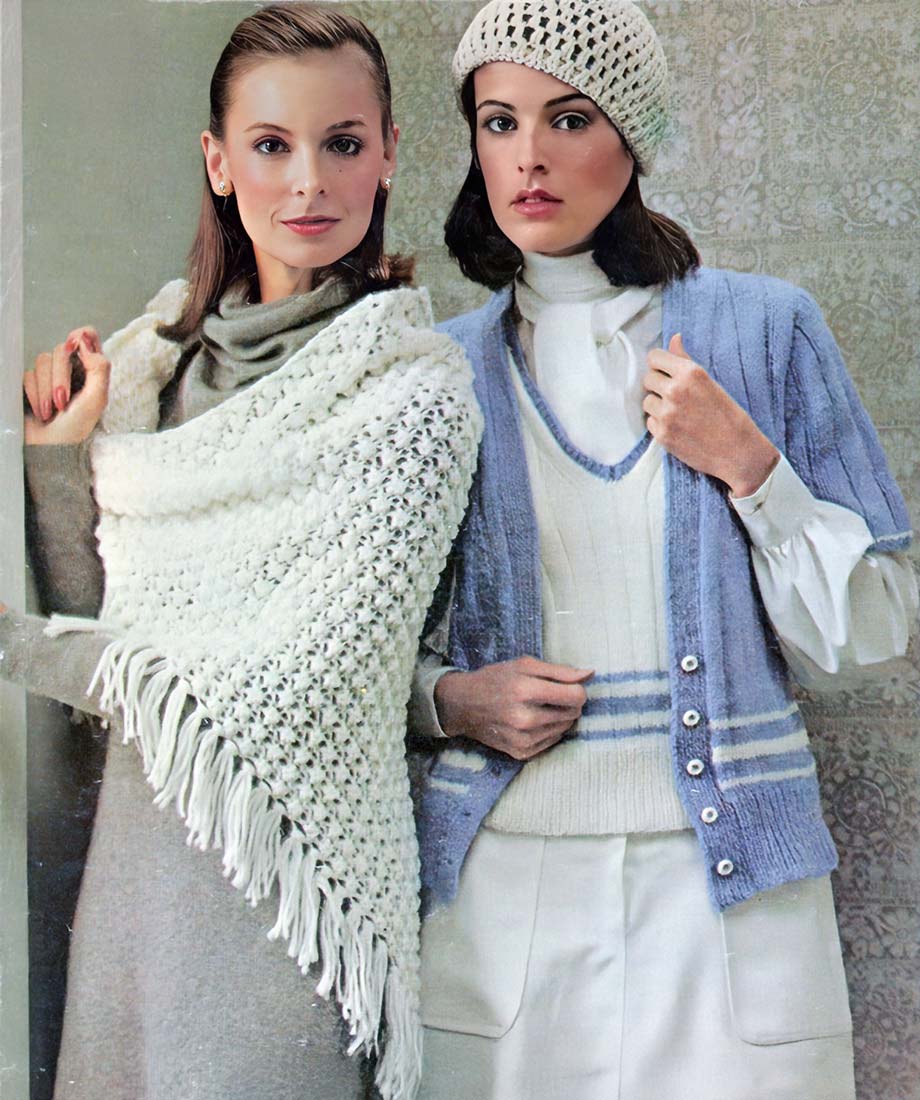 Ribbed Duet Slipover and Cardigan Pattern