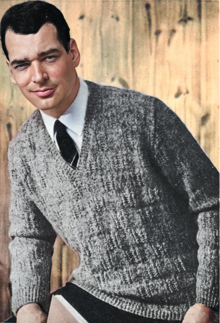 Men's V-Neck Pullover Pattern