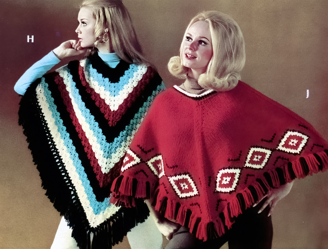 Ladies' Poncho Pattern – Mary Maxim