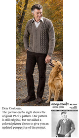 Modèle de cardigan torsadé pour hommes