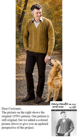 Modèle de cardigan torsadé pour hommes