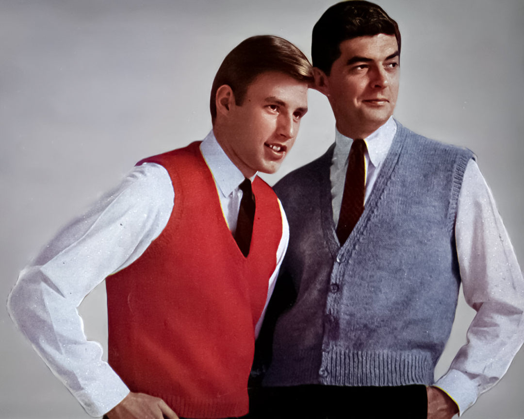Men's Sleeveless Vest or Pullover Pattern