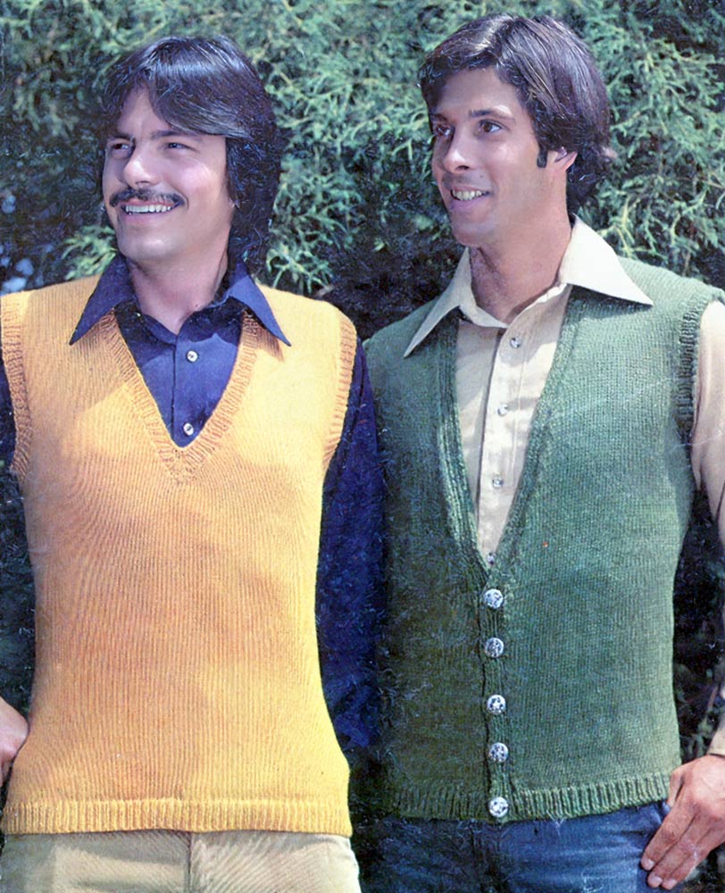 Men's Sleeveless Vest or Pullover Pattern