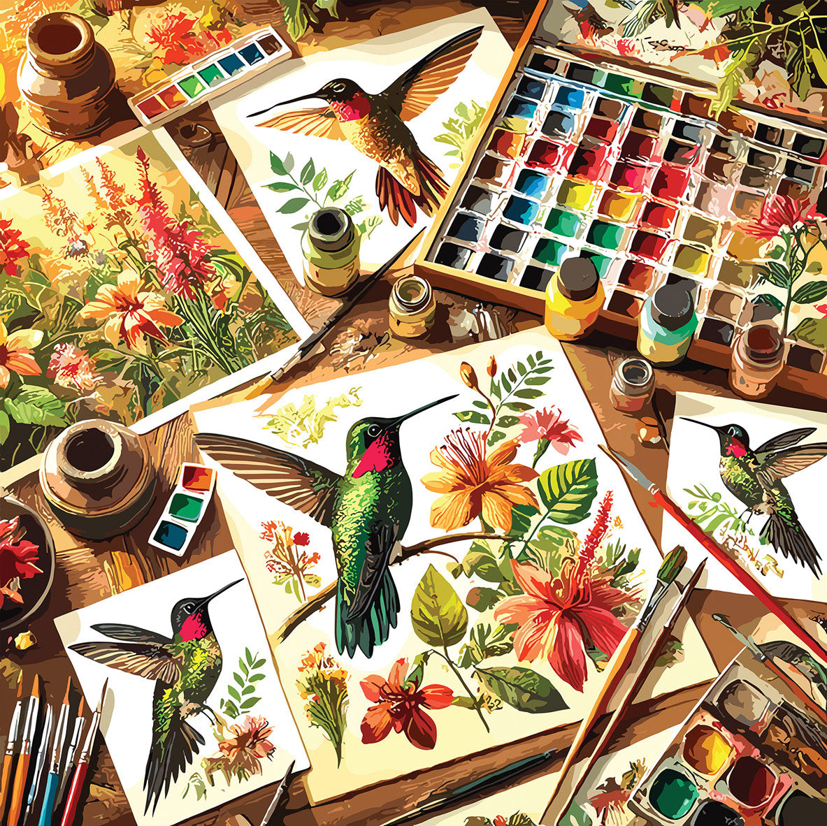 Garden Acrobat Jigsaw Puzzle