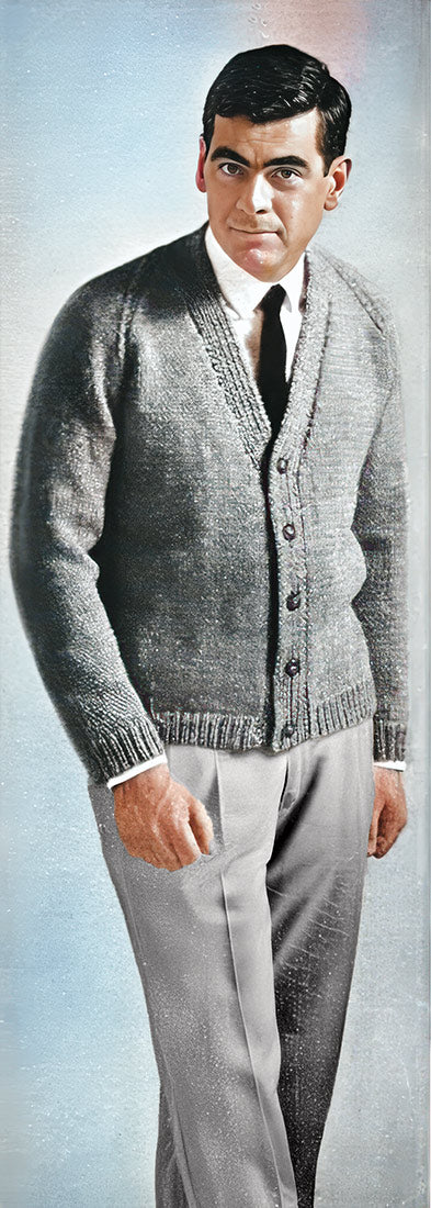 Bolero Men's V-Neck Cardigan Pattern – Mary Maxim