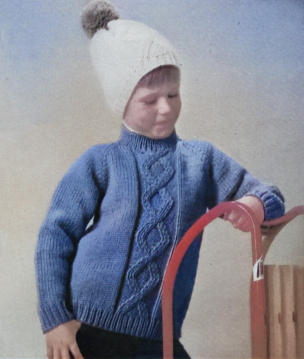 Child's Pullover and Toque Pattern