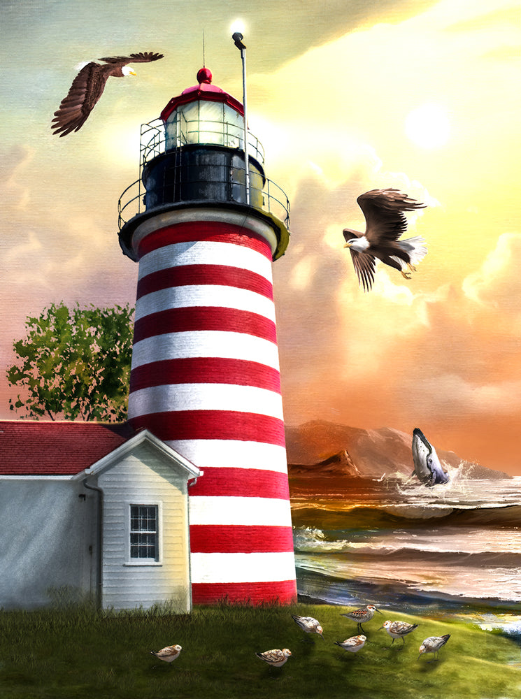 West Quoddy Lighthouse Jigsaw Puzzle