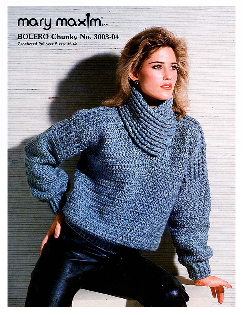 Crochet Pullover Pattern – Mary Maxim
