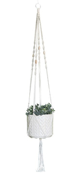 Staggered Spiral Macrame Long Plant Holder