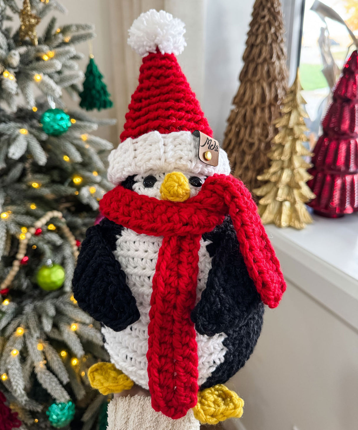 Merry & Bright Santa Penguin