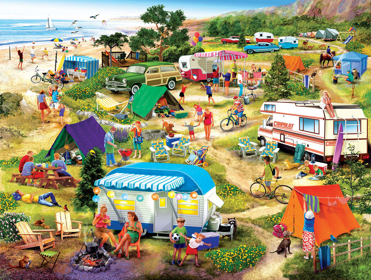 Seaside Campground Jigsaw Puzzle
