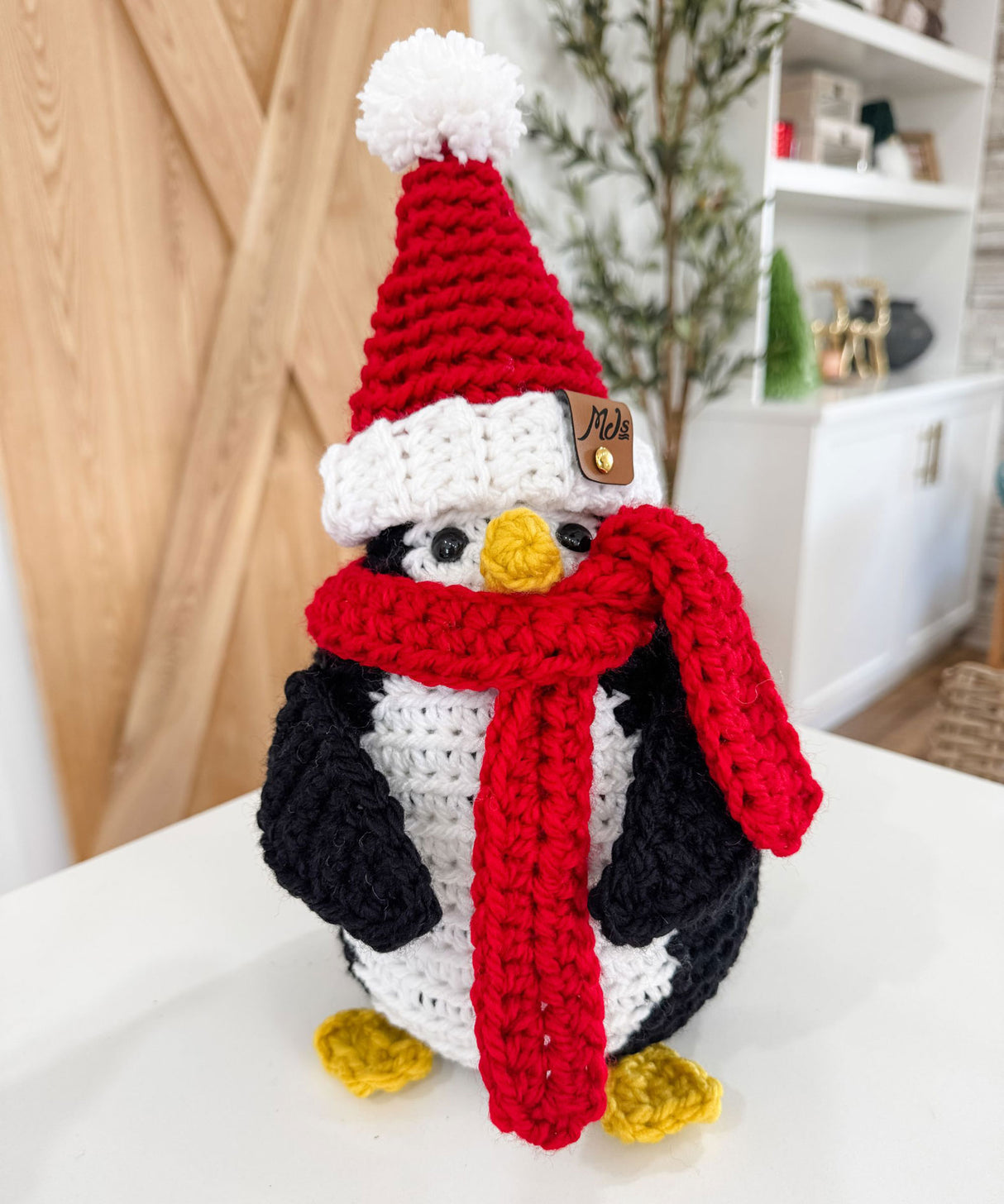 Merry & Bright Santa Penguin