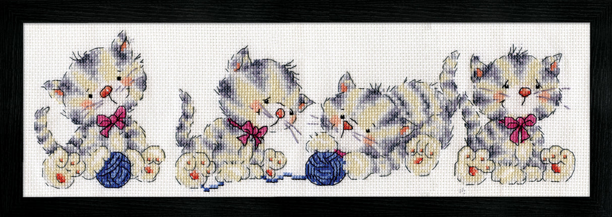 Kitty Row Counted Cross Stitch Kit