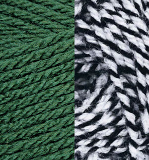 Deep Green/Black Ragg