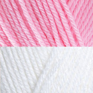 Baby Pink/White