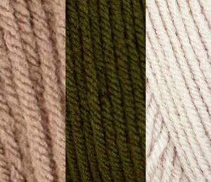 Taupe/Forest Green/Crepe