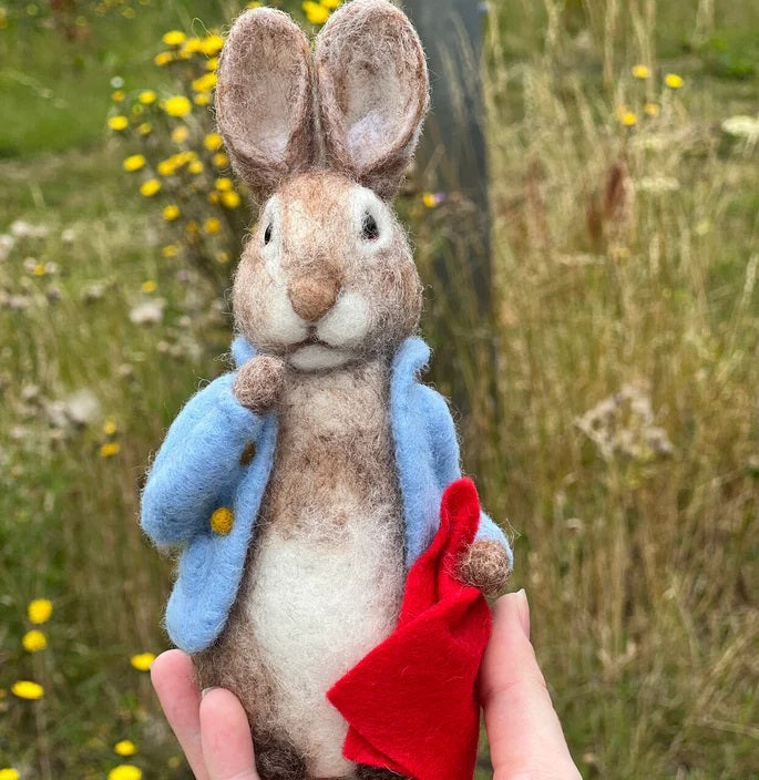 Peter Rabbit Pocket Handkerchief Needle Felting Kit