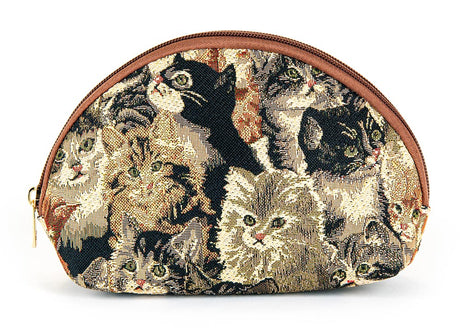 Kitten Tapestry Cosmetic and Accessories Bags