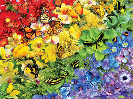 Rainbow Butterflies Jigsaw Puzzle