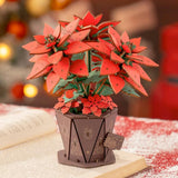 Poinsettia Wood Model Kit